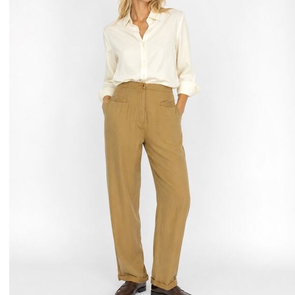 Pendleton Pants - Pendleton High Rise Pure Tencel Lyocell Trouser Tan Size 12
